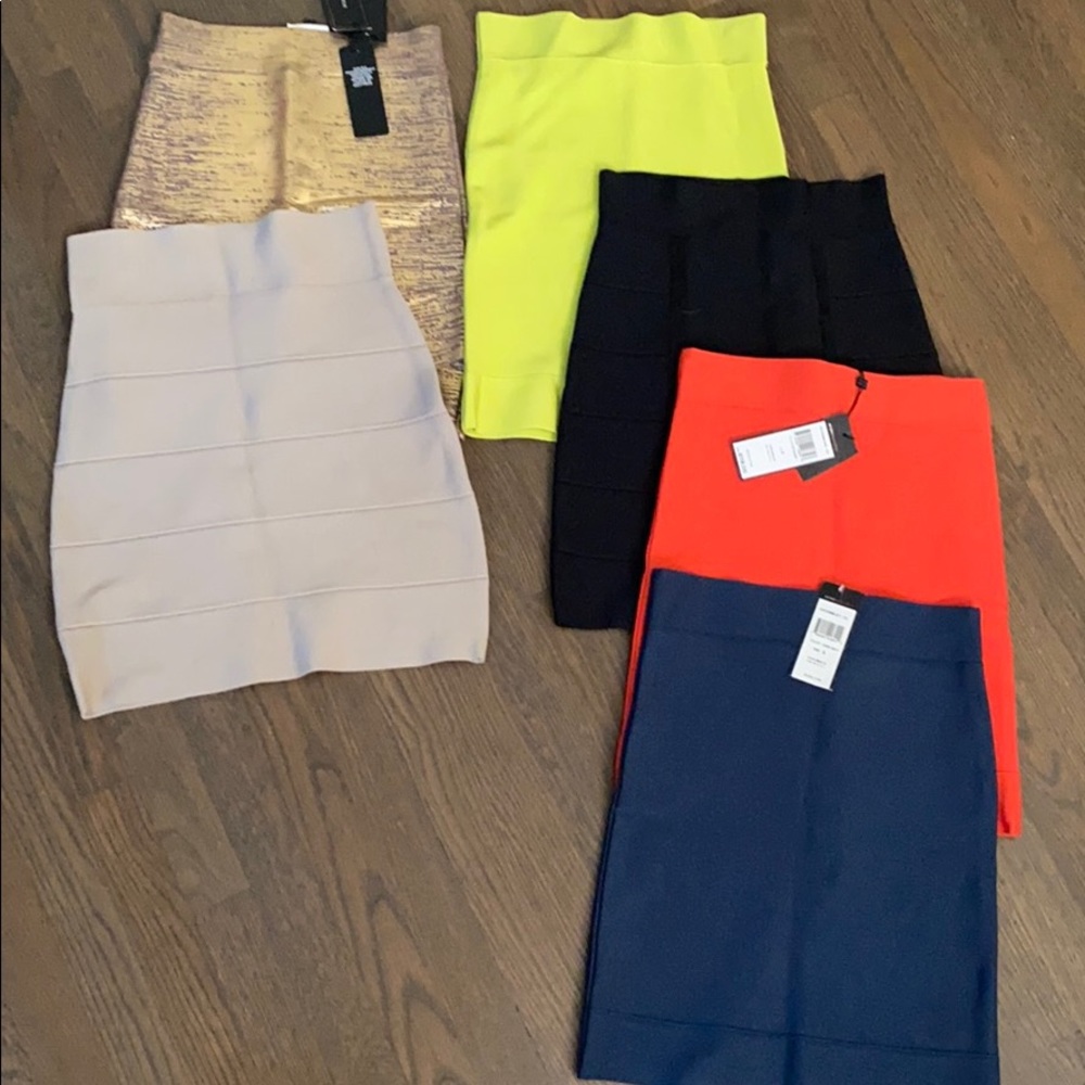 BCBG bandage skirts